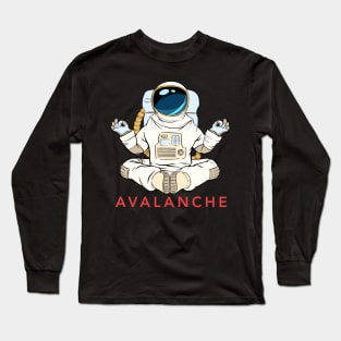 Avalanche  Crypto Cryptocurrency AVAX  coin token Long Sleeve T-Shirt